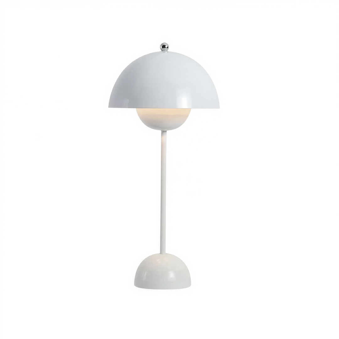 Velusa LED Tischlampe - Aufladbare Metall Nachttischlampe mit Touch Steuerung & 3 Lichtfarben