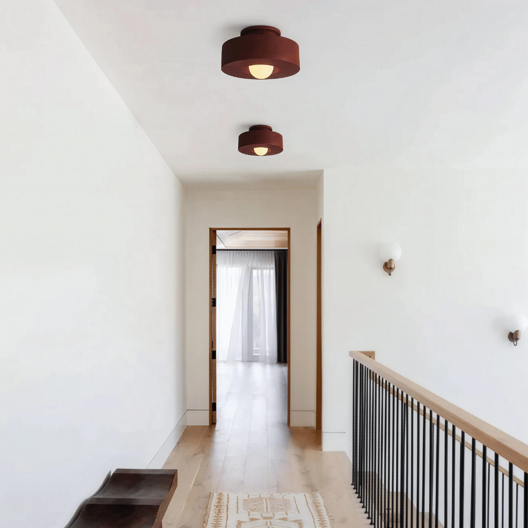 Aucera luxuriöse Deckenleuchte - Runde Deckenleuchte im Wabi-Sabi Stil für alle Räume, minimalistisches Design