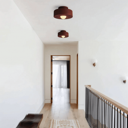 Aucera luxuriöse Deckenleuchte - Runde Deckenleuchte im Wabi-Sabi Stil für alle Räume, minimalistisches Design