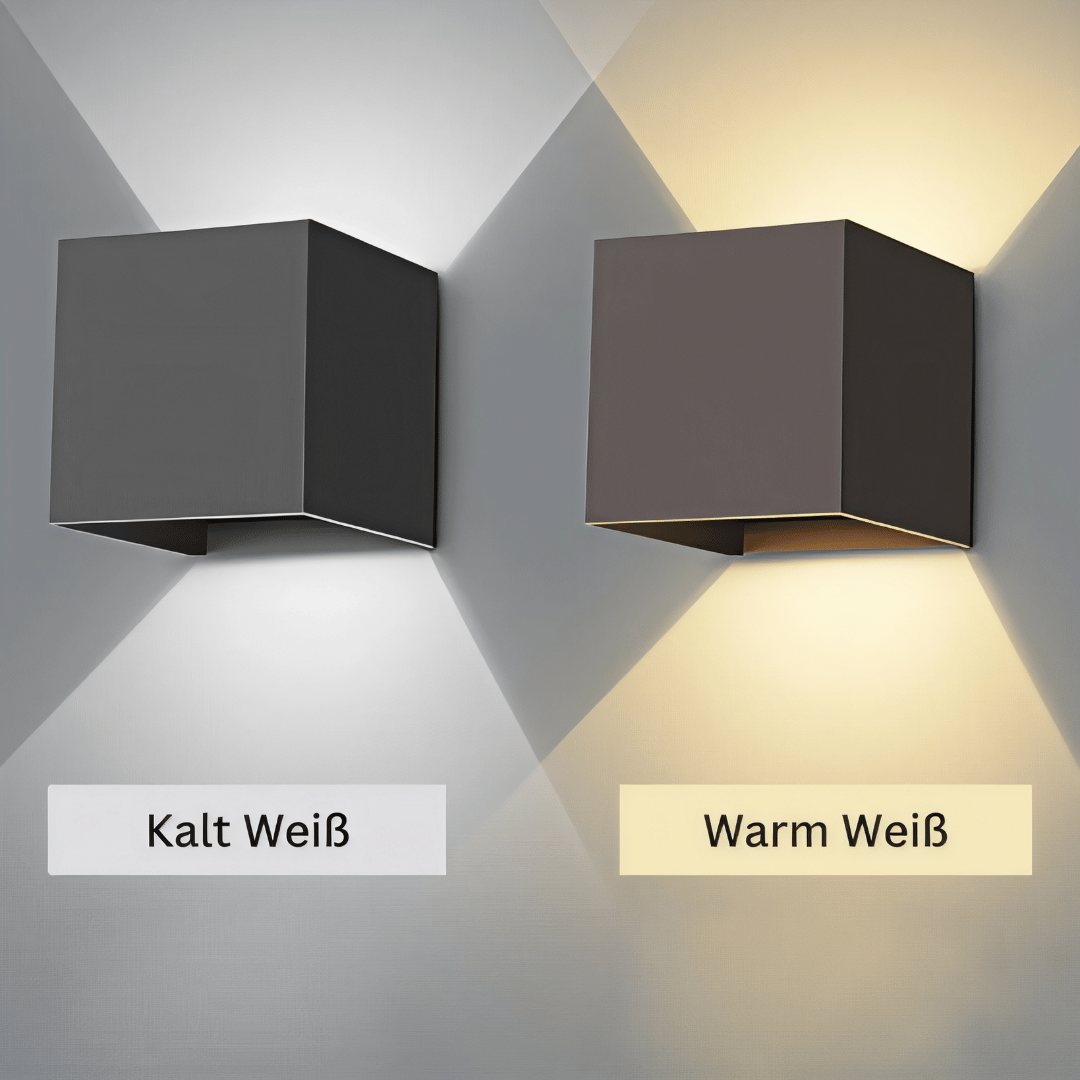 Elivo LED Wandleuchte - Wasserdichte Outdoor/Indoor Lampe, 9W Up & Down Licht