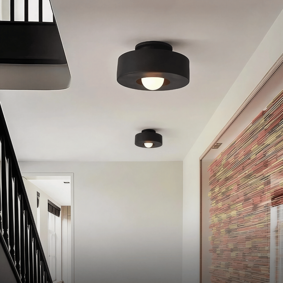 Aucera luxuriöse Deckenleuchte - Runde Deckenleuchte im Wabi-Sabi Stil für alle Räume, minimalistisches Design