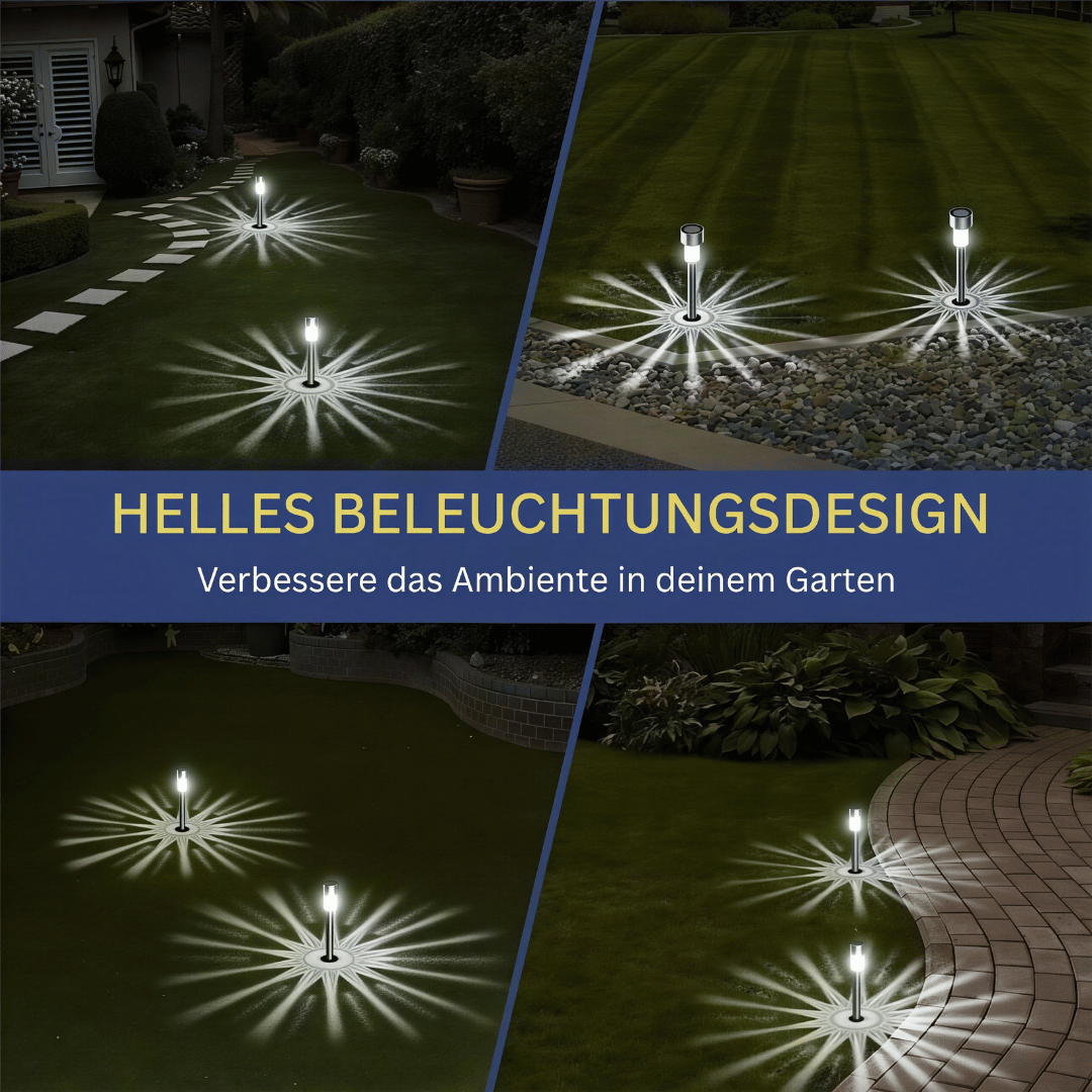 Solar Gartenleuchten Set – 10/20/30 LED Lampen für Außenbereich, wasserdicht & energiesparend für Wege, Terrasse & Dekoration